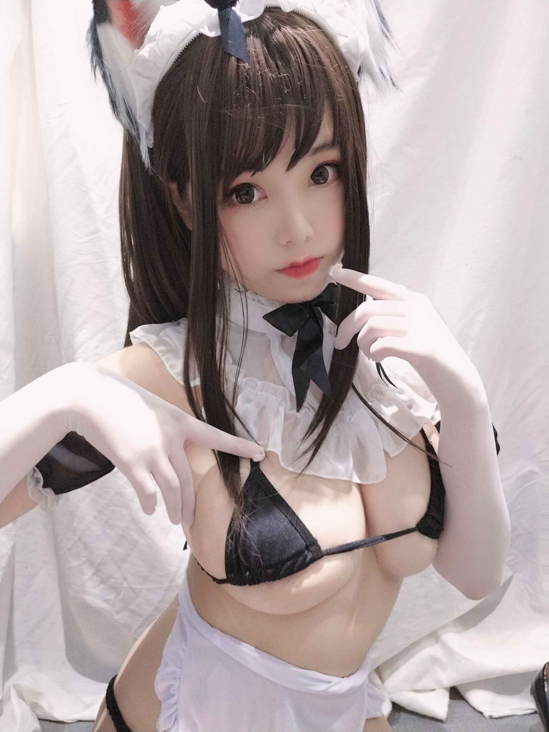 [蜜汁猫裘]002黑白女仆插图6